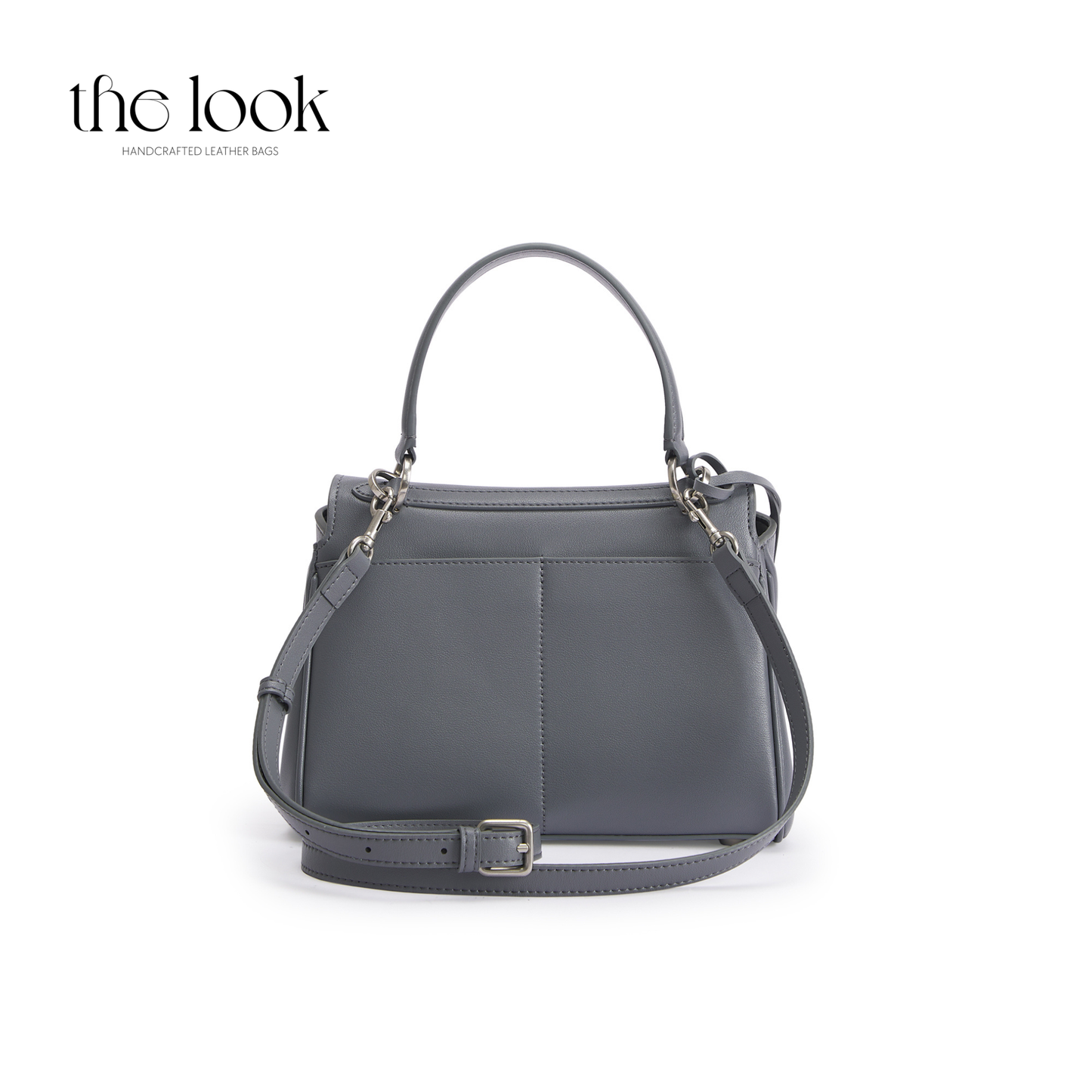 The Valen Small Satchel — genuine leather handbag, alternate colour interior | The Look Officiel