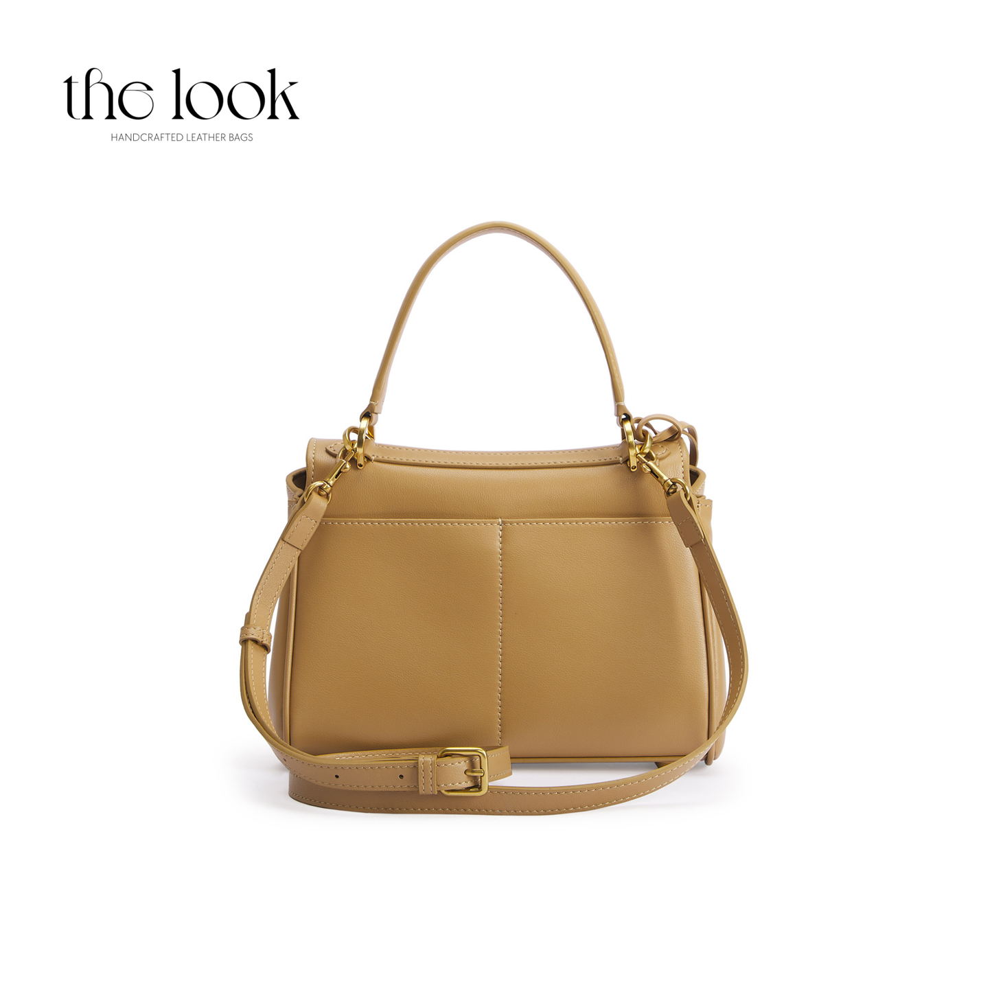 The Valen Small Satchel — genuine leather handbag, detail | The Look Officiel
