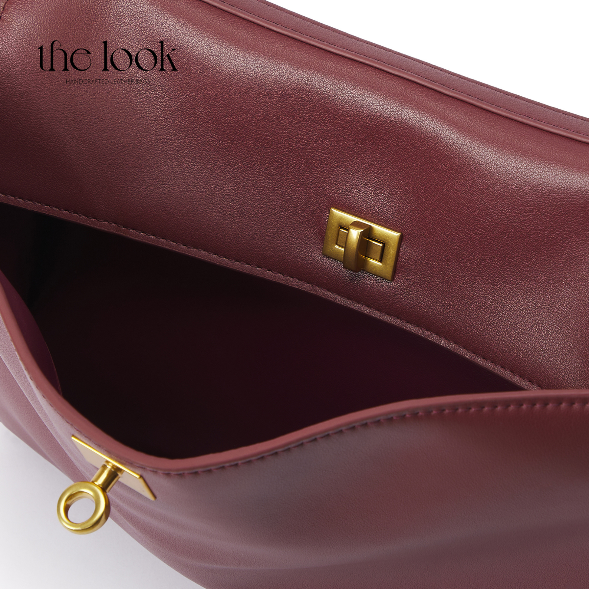 The Valen Large Satchel — genuine leather handbag, alternate colour worn | The Look Officiel