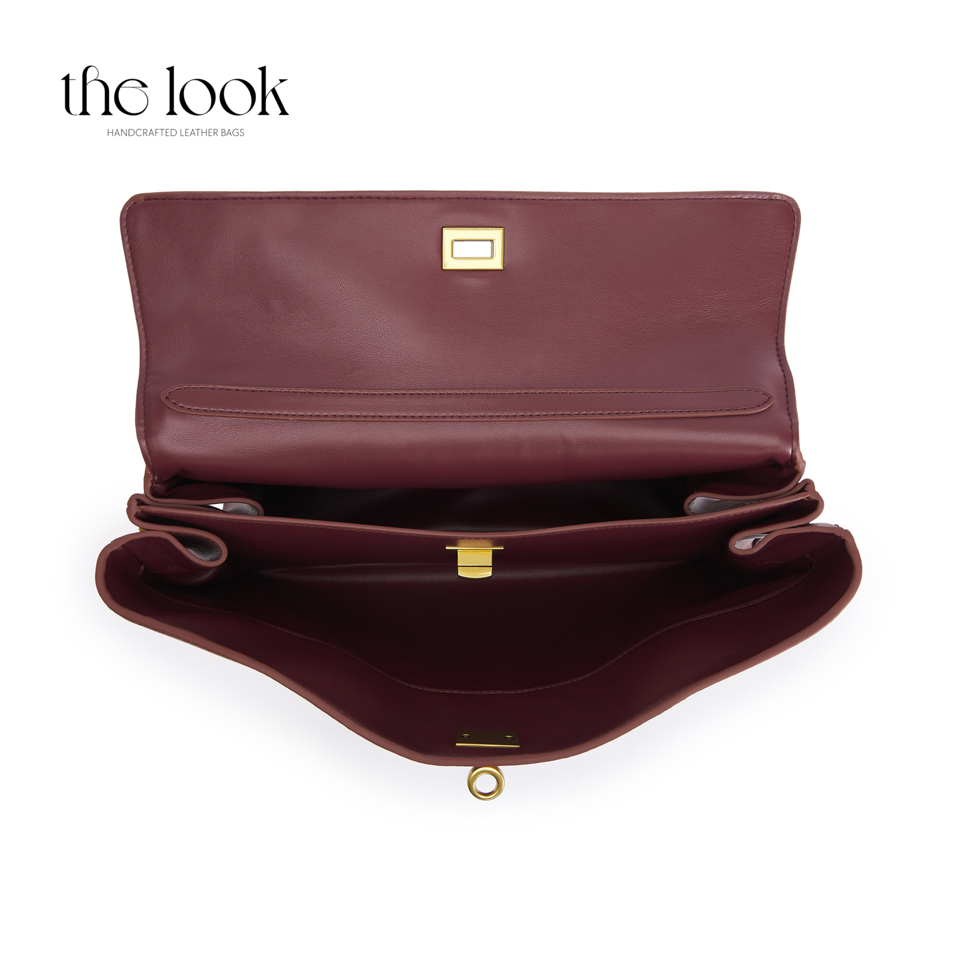 The Valen Large Satchel — genuine leather handbag, alternate colour angle | The Look Officiel