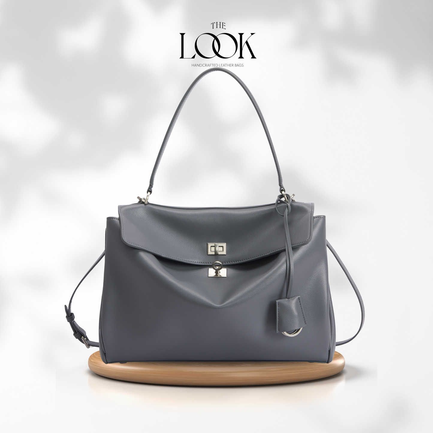 The Valen Large Satchel — genuine leather handbag, third colour | The Look Officiel