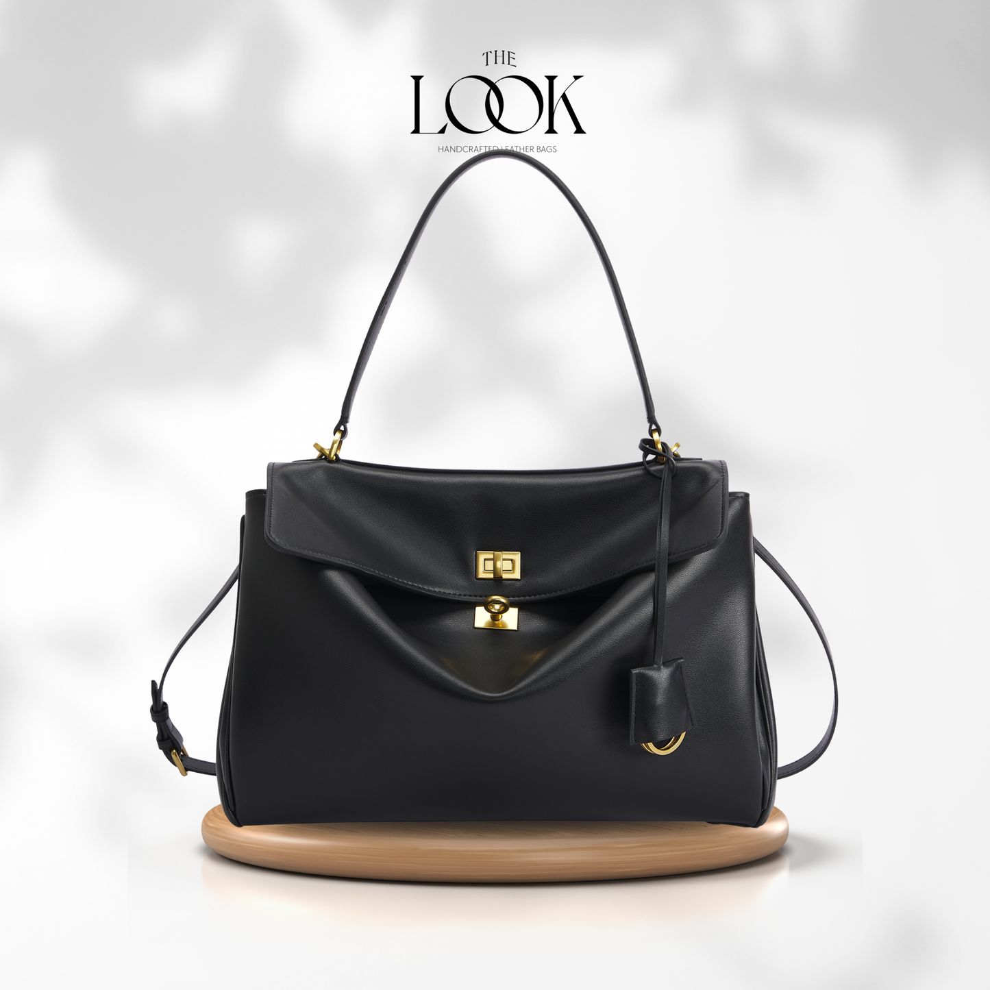 The Valen Large Satchel — genuine leather handbag, fourth colour | The Look Officiel