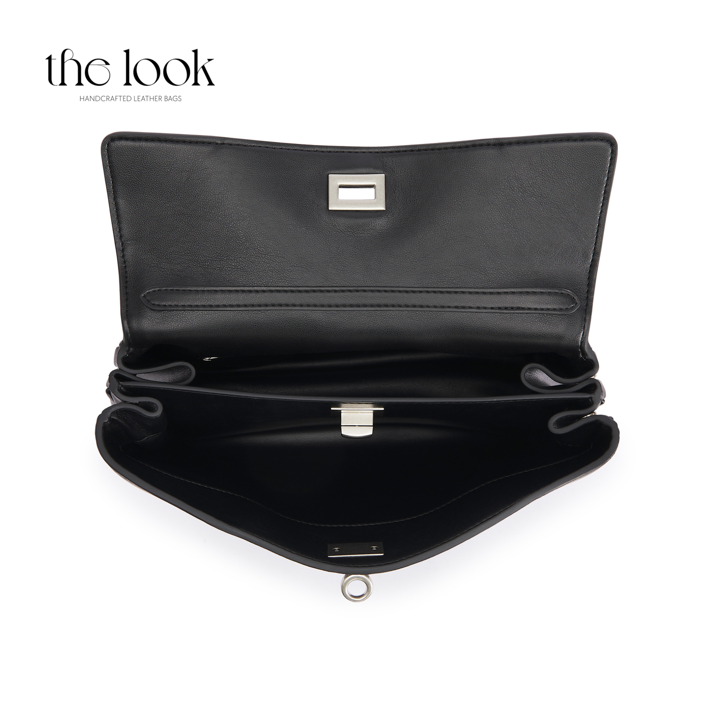 The Valen Medium Satchel — genuine leather handbag, fourth colour held | The Look Officiel
