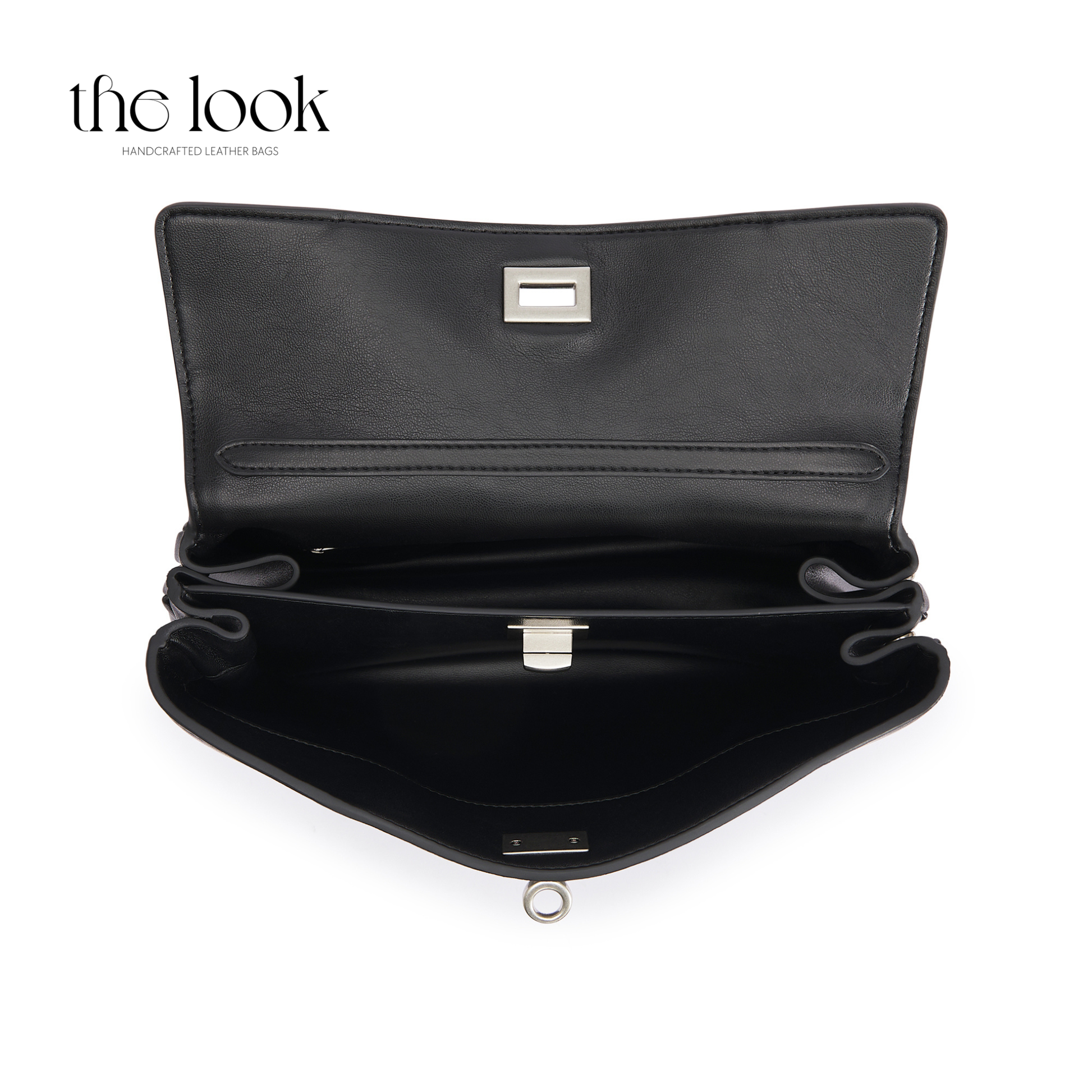 The Valen Medium Satchel — genuine leather handbag, fourth colour held | The Look Officiel